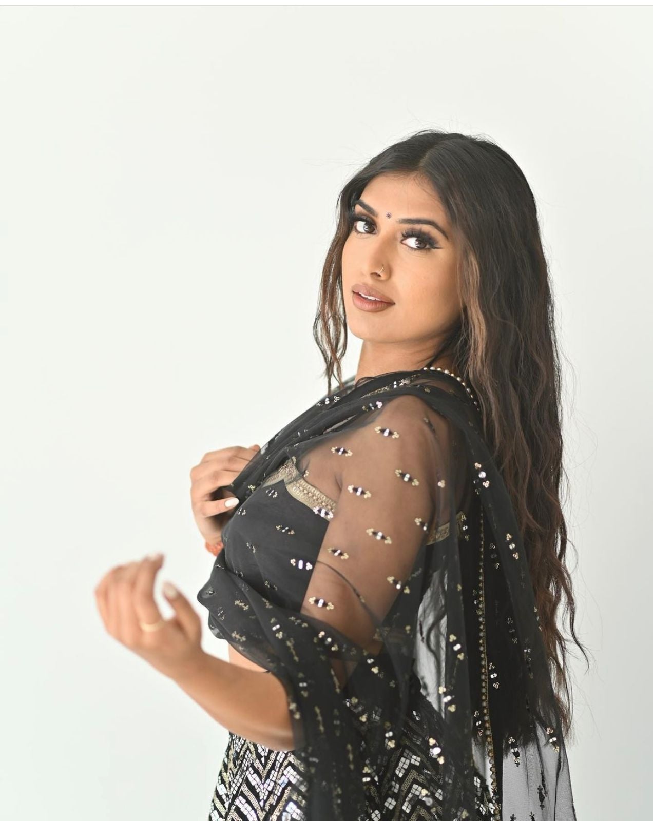 Lehenga en Georgette