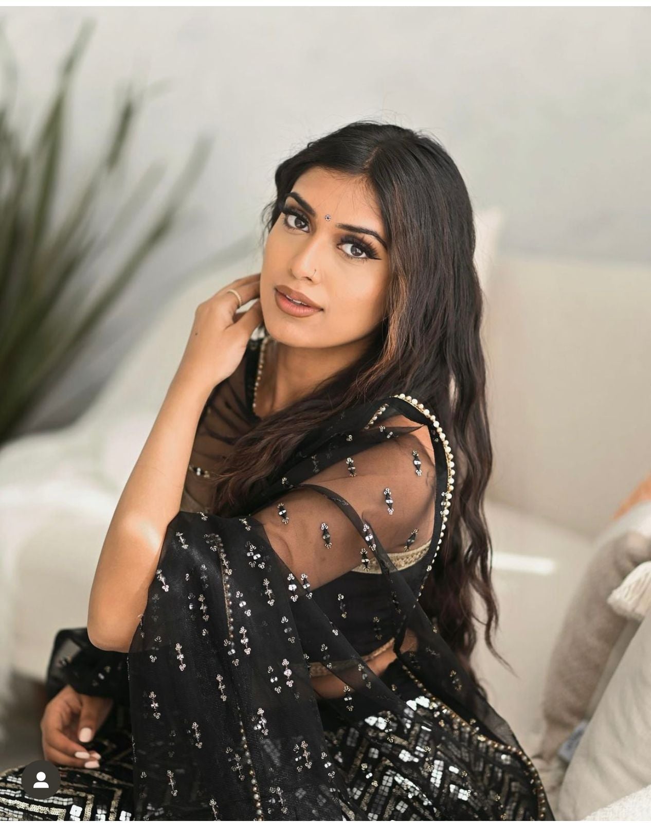 Lehenga en Georgette