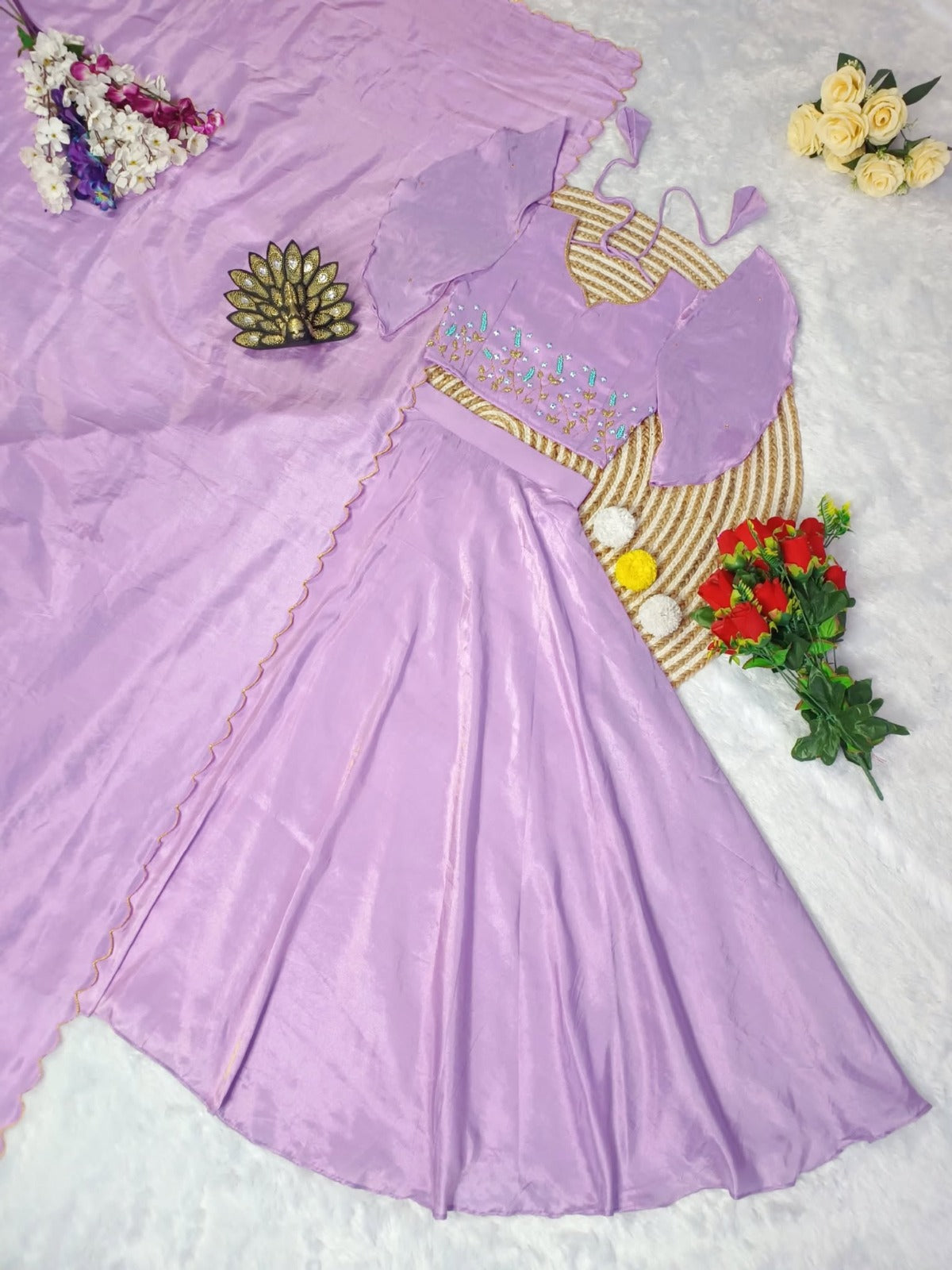 Lehenga Choli tendance en soie