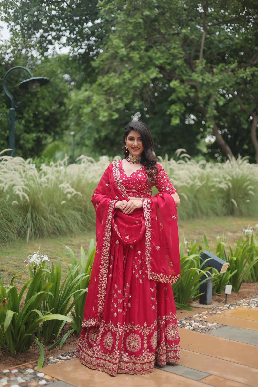 Silk Lehenga Rangoli