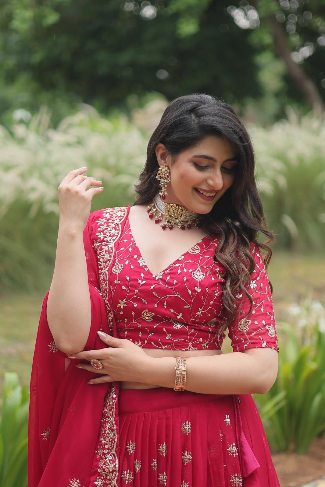 Silk Lehenga Rangoli