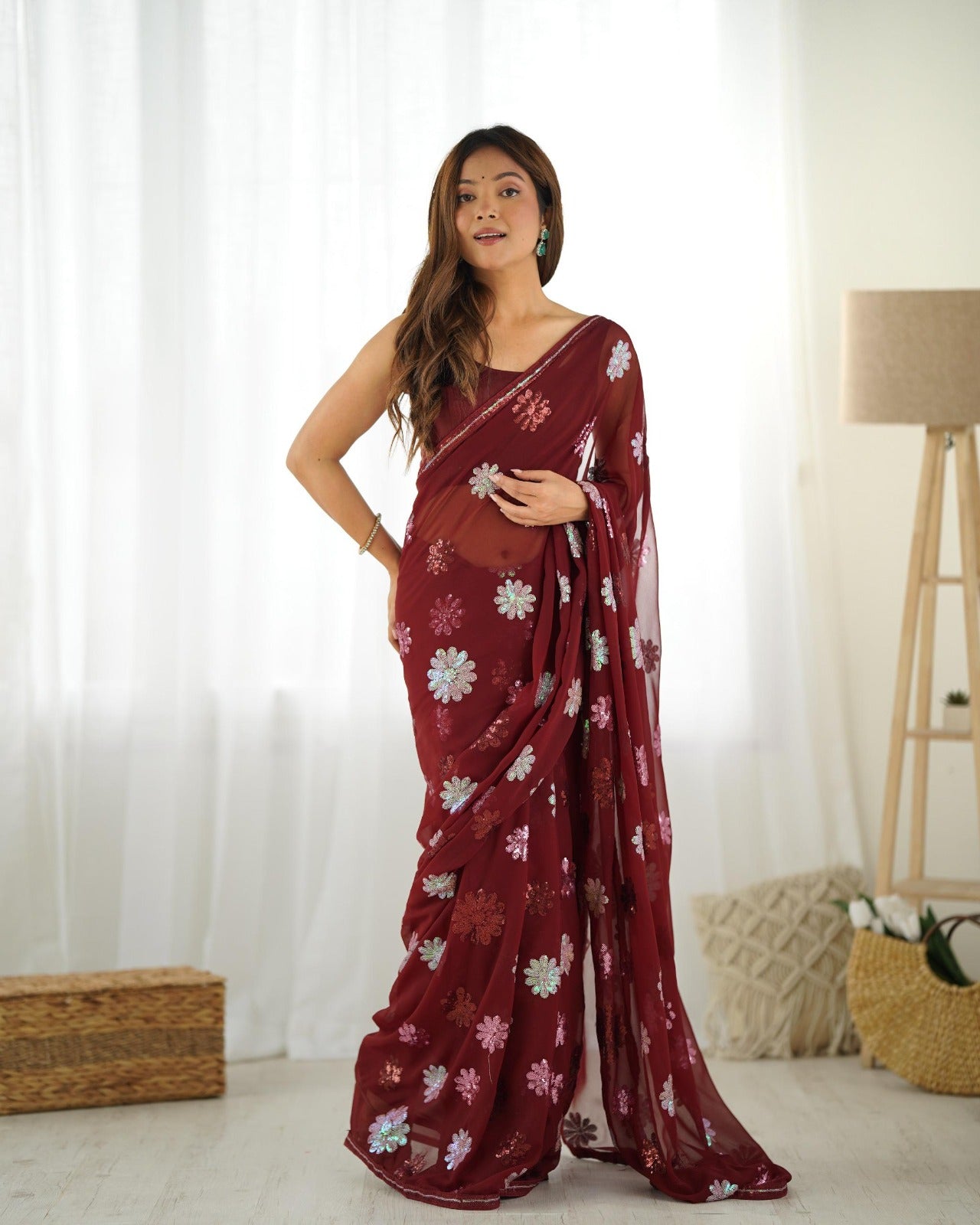Sari fleurs