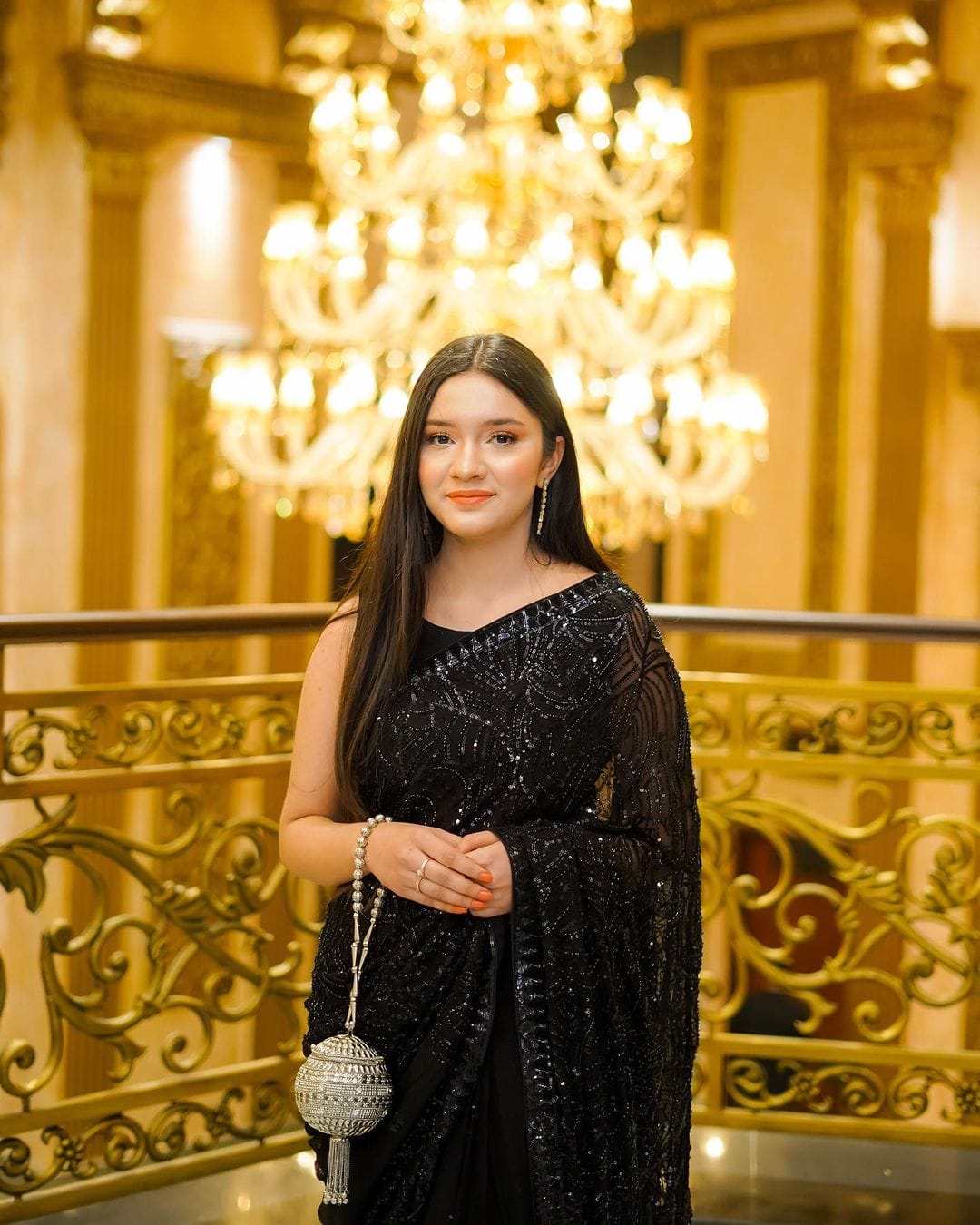 Sari Bollywood pailleté