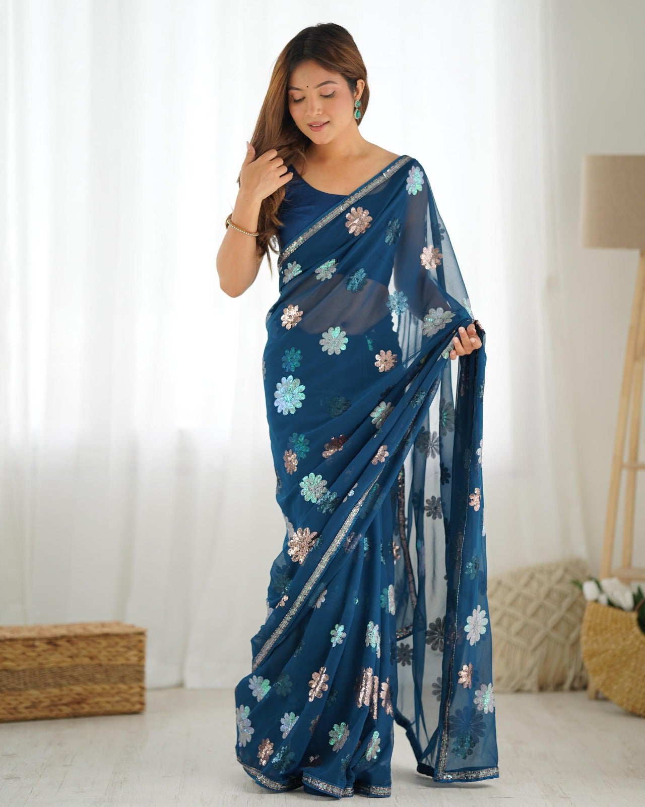 Sari fleurs