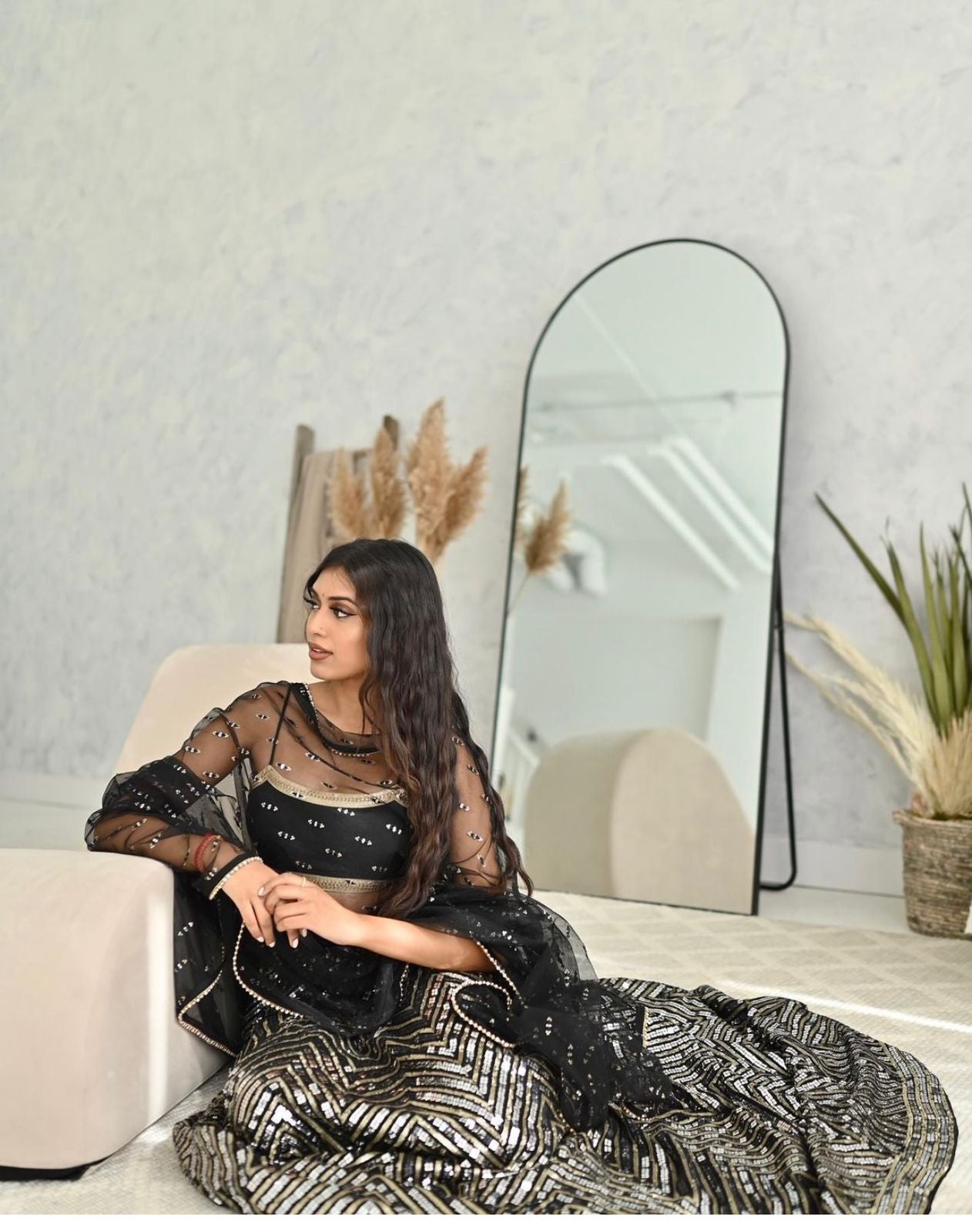 Lehenga en Georgette