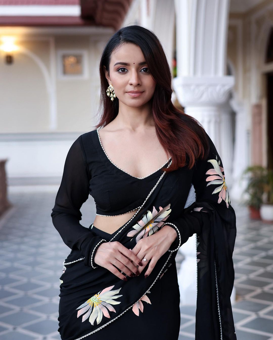 Sari Lehenga fleuri