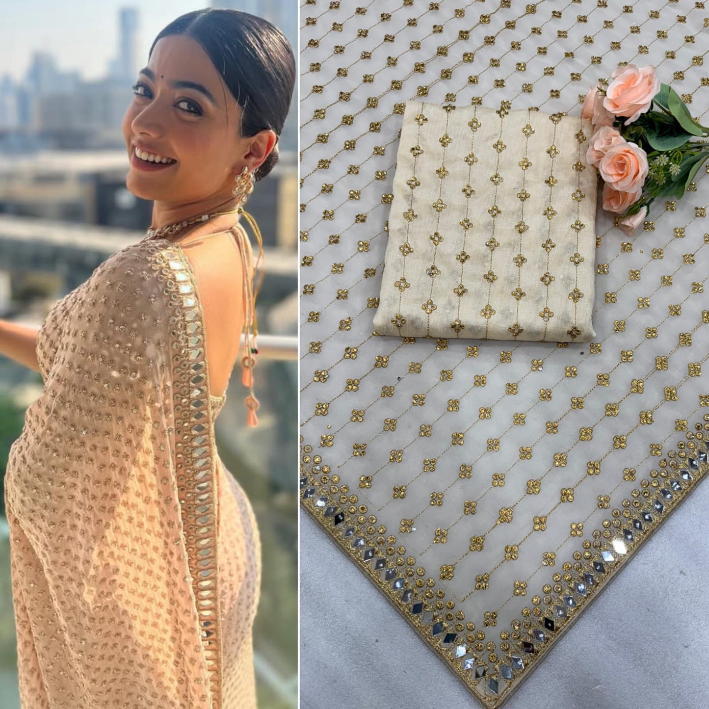 Sari complet en Georgette