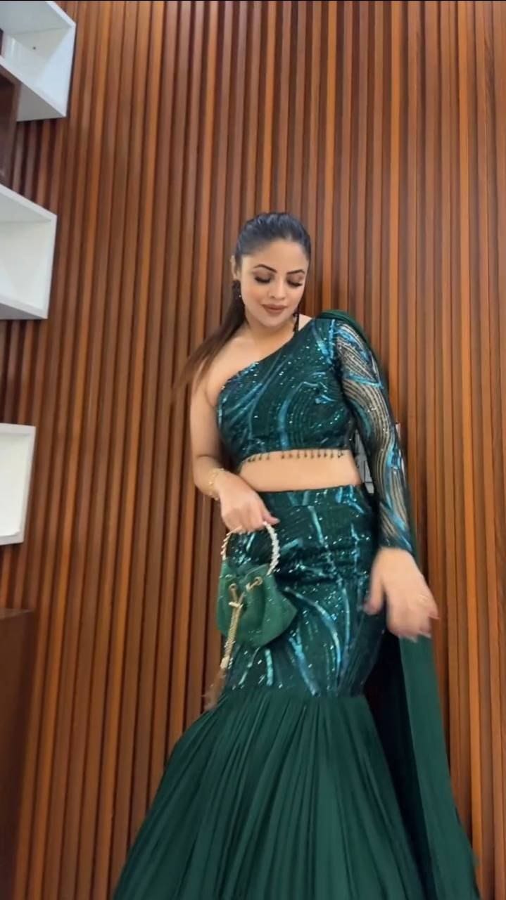 Georgette Lehenga