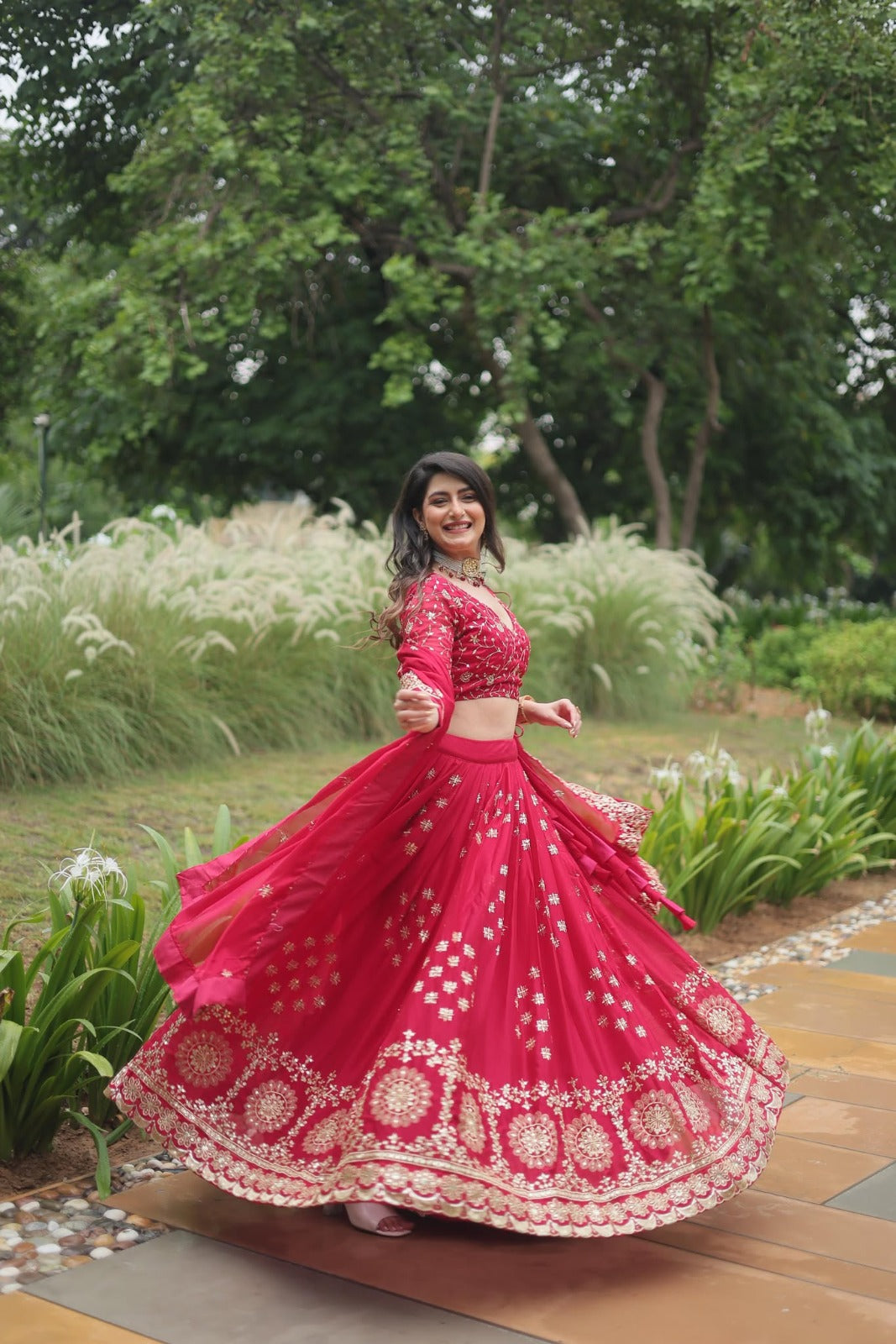 Silk Lehenga Rangoli