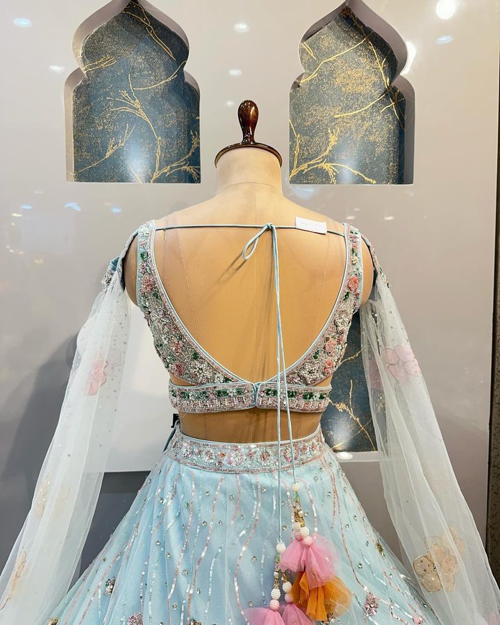 Silk Organza Lehenga