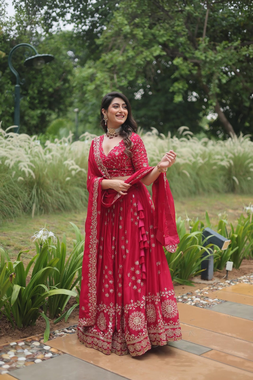 Silk Lehenga Rangoli