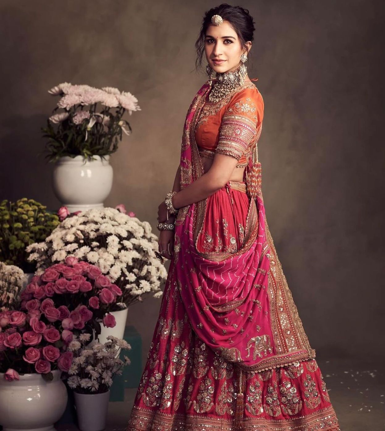 Lehenga in Fox Georgette