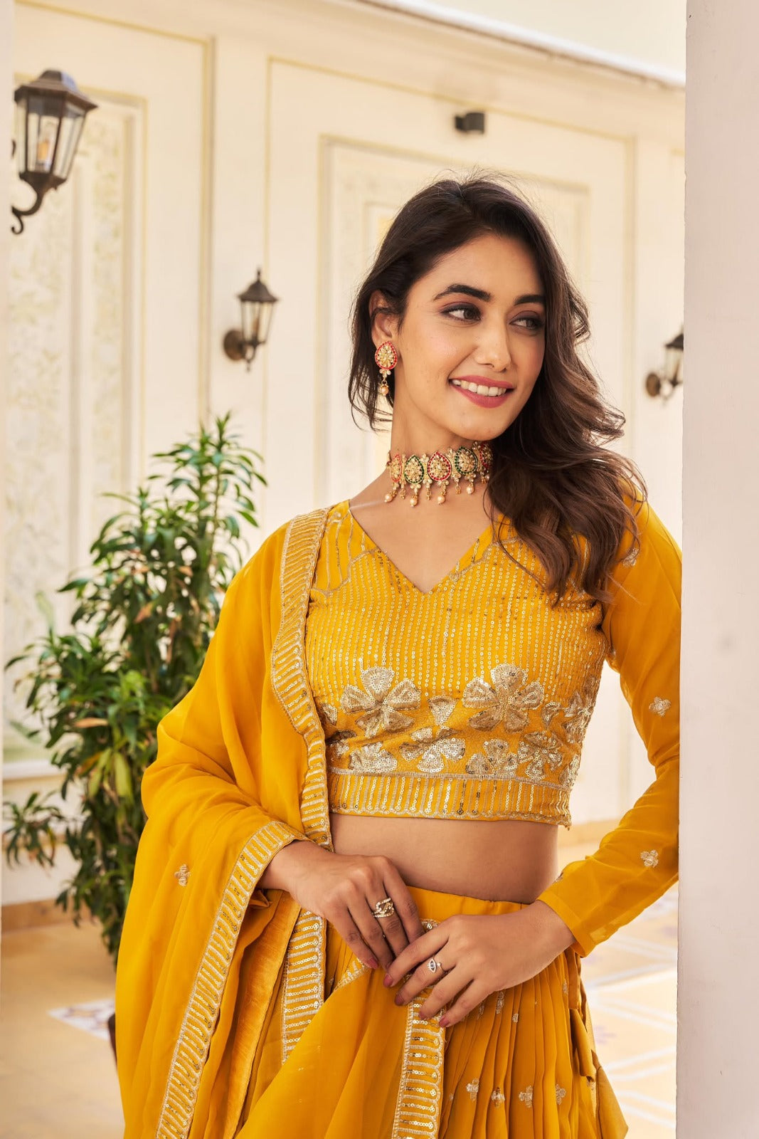 Nouveau Lehenga pour le festival