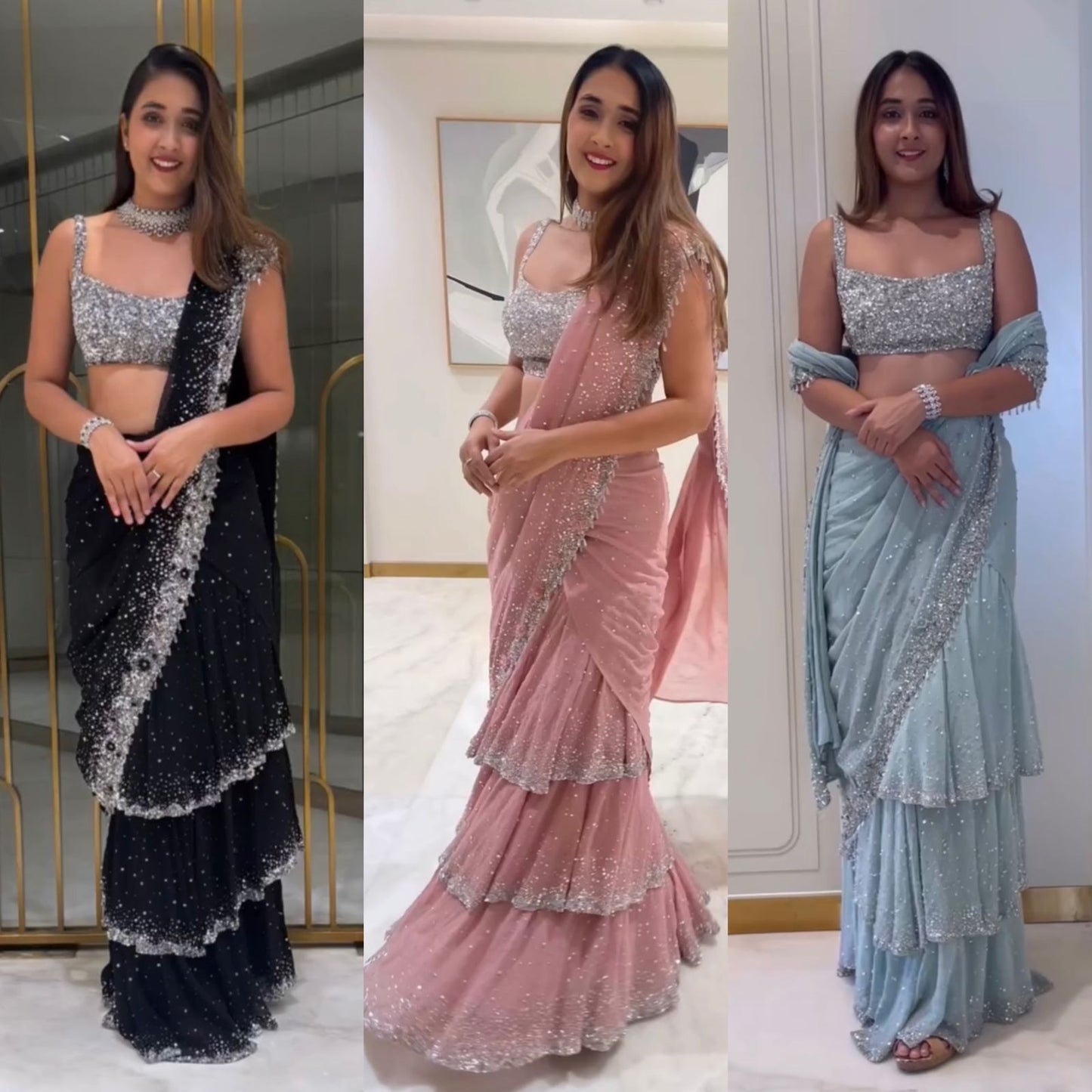 Ready to wear sari lehenga