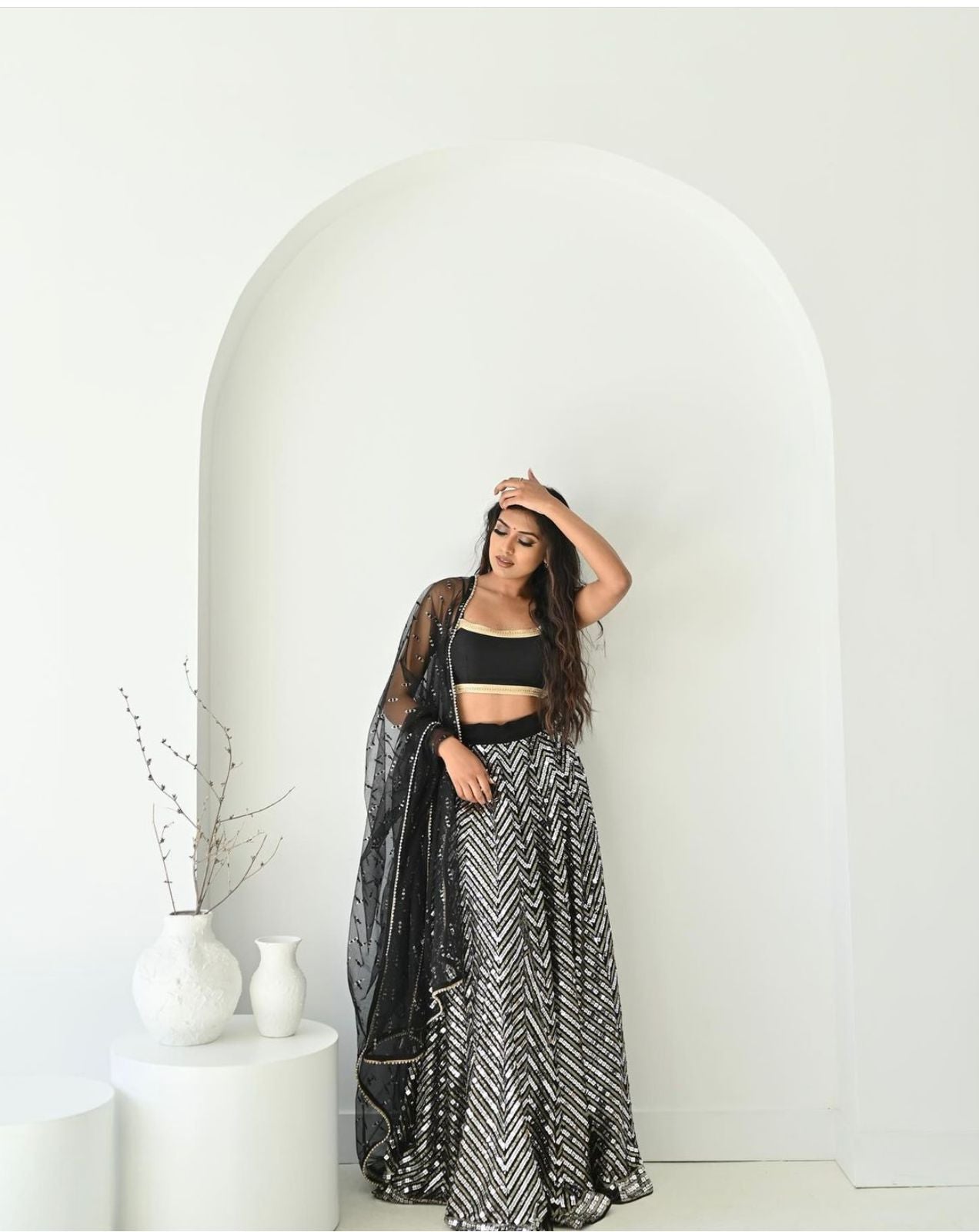 Lehenga en Georgette
