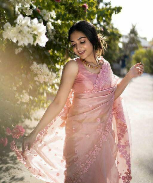 Sari de créateur en organza