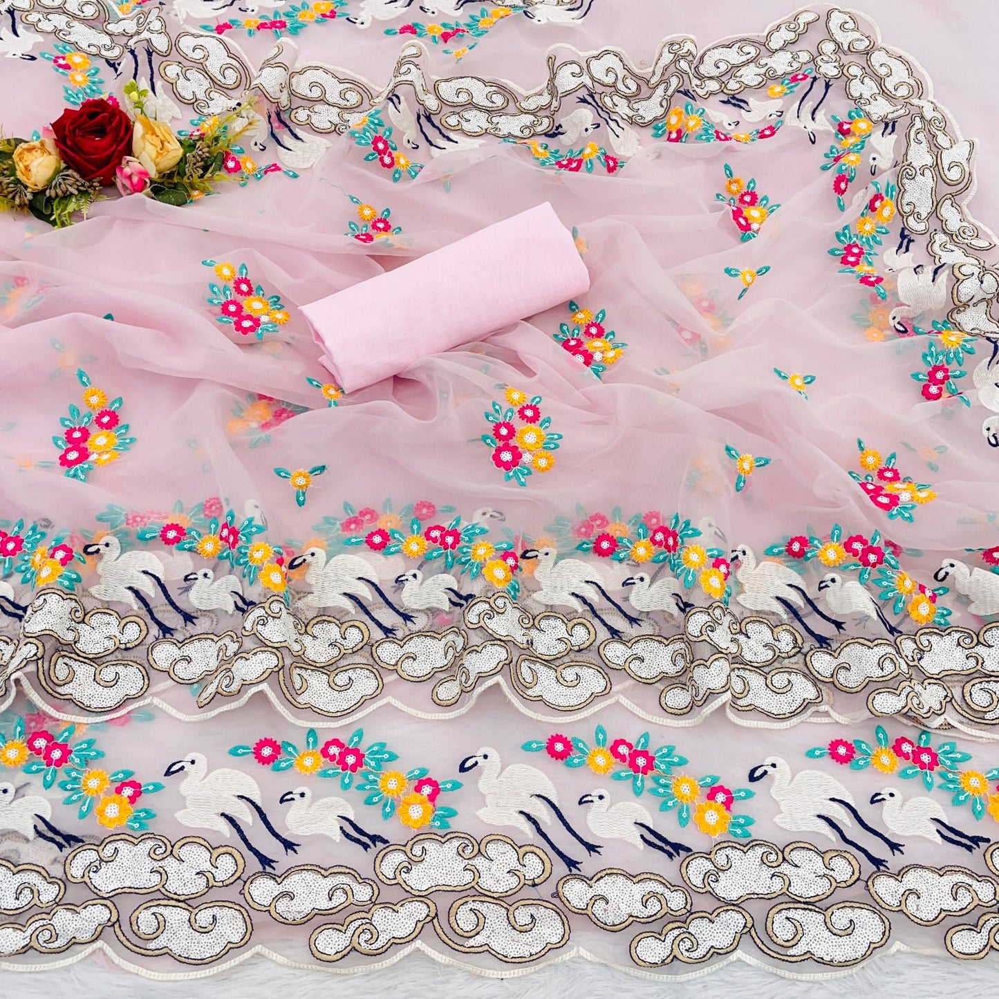 Sari en Organza doux