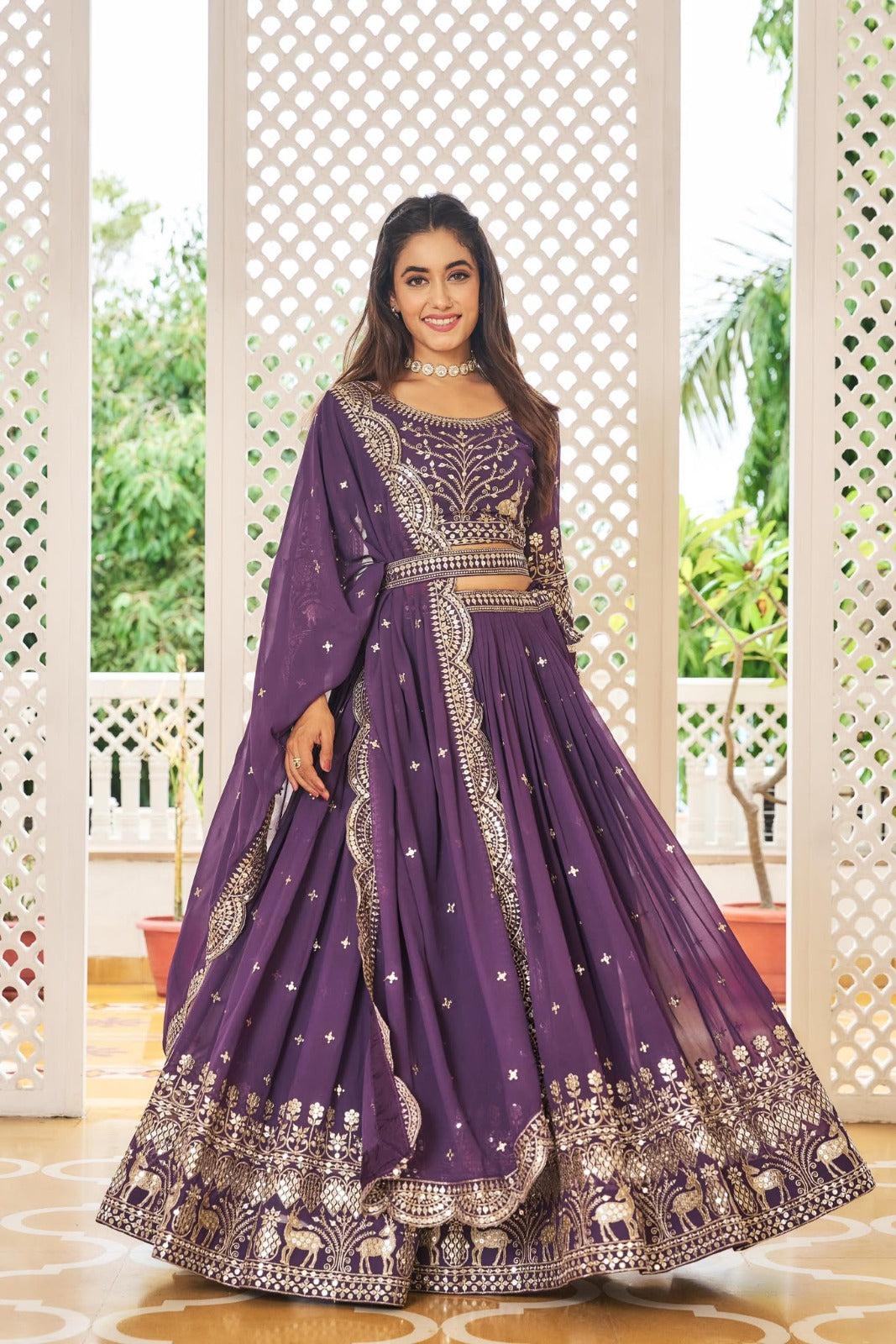 Lehenga modèle authentique