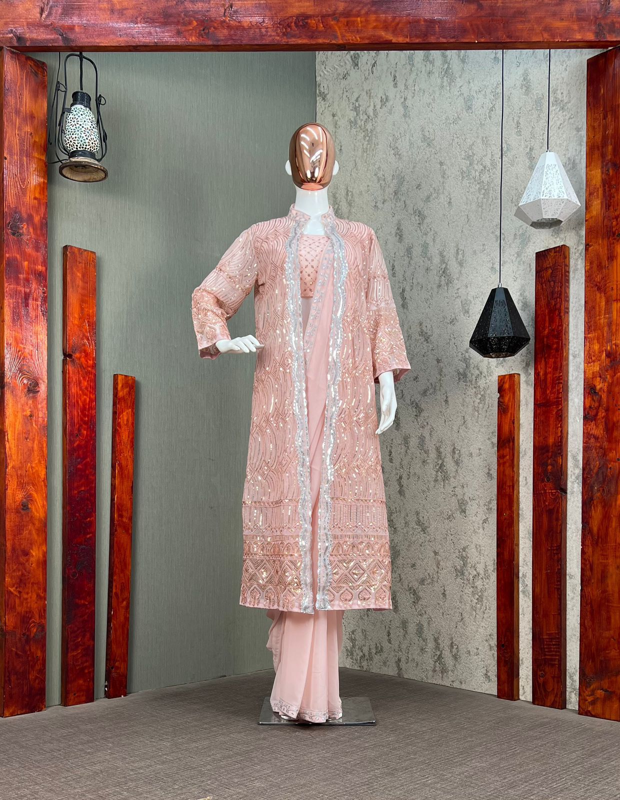 Sari Lehenga en Georgette