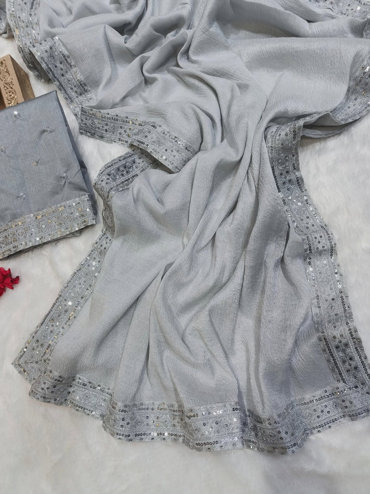 Sari en soie Zari Banarasi