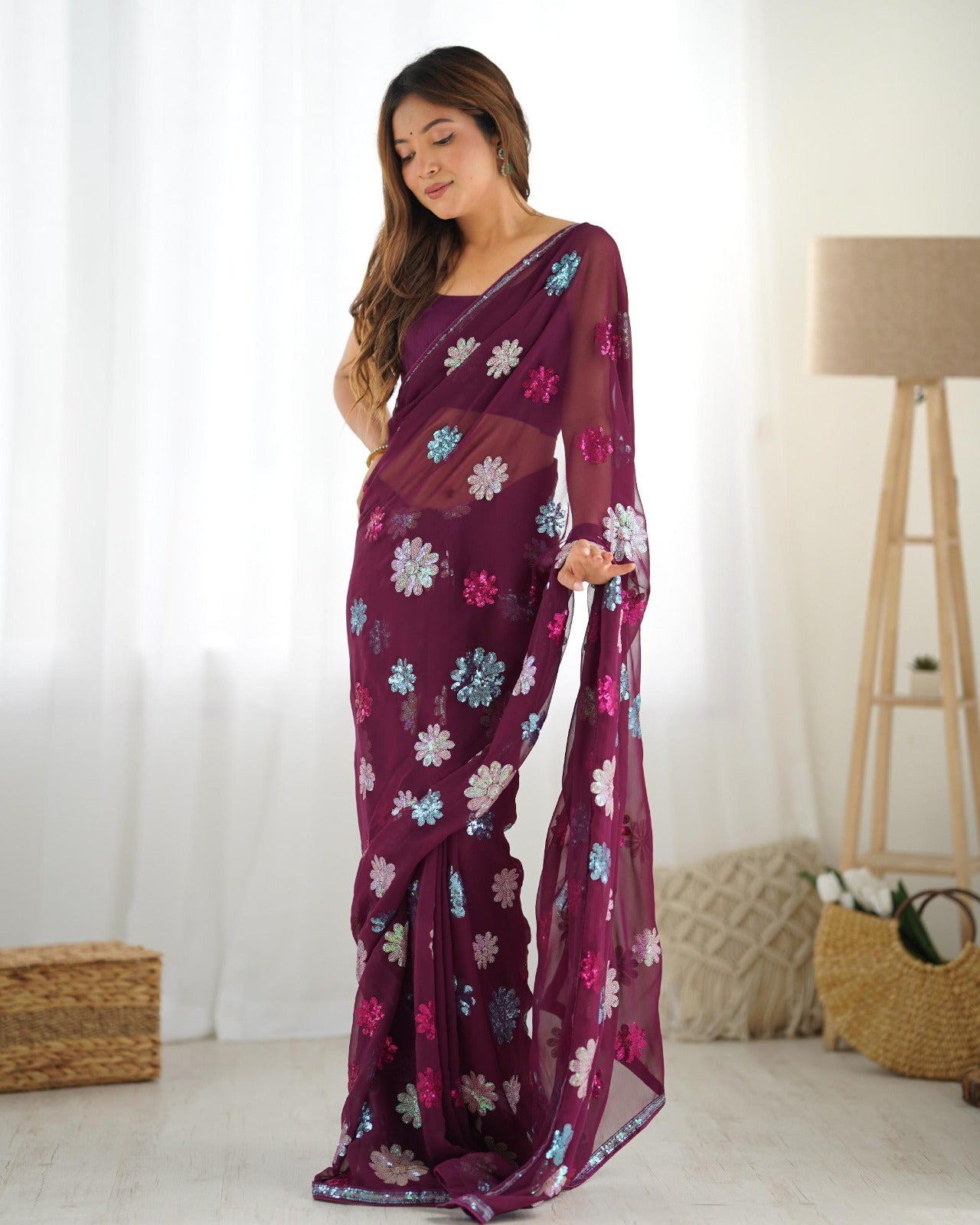 Sari fleurs