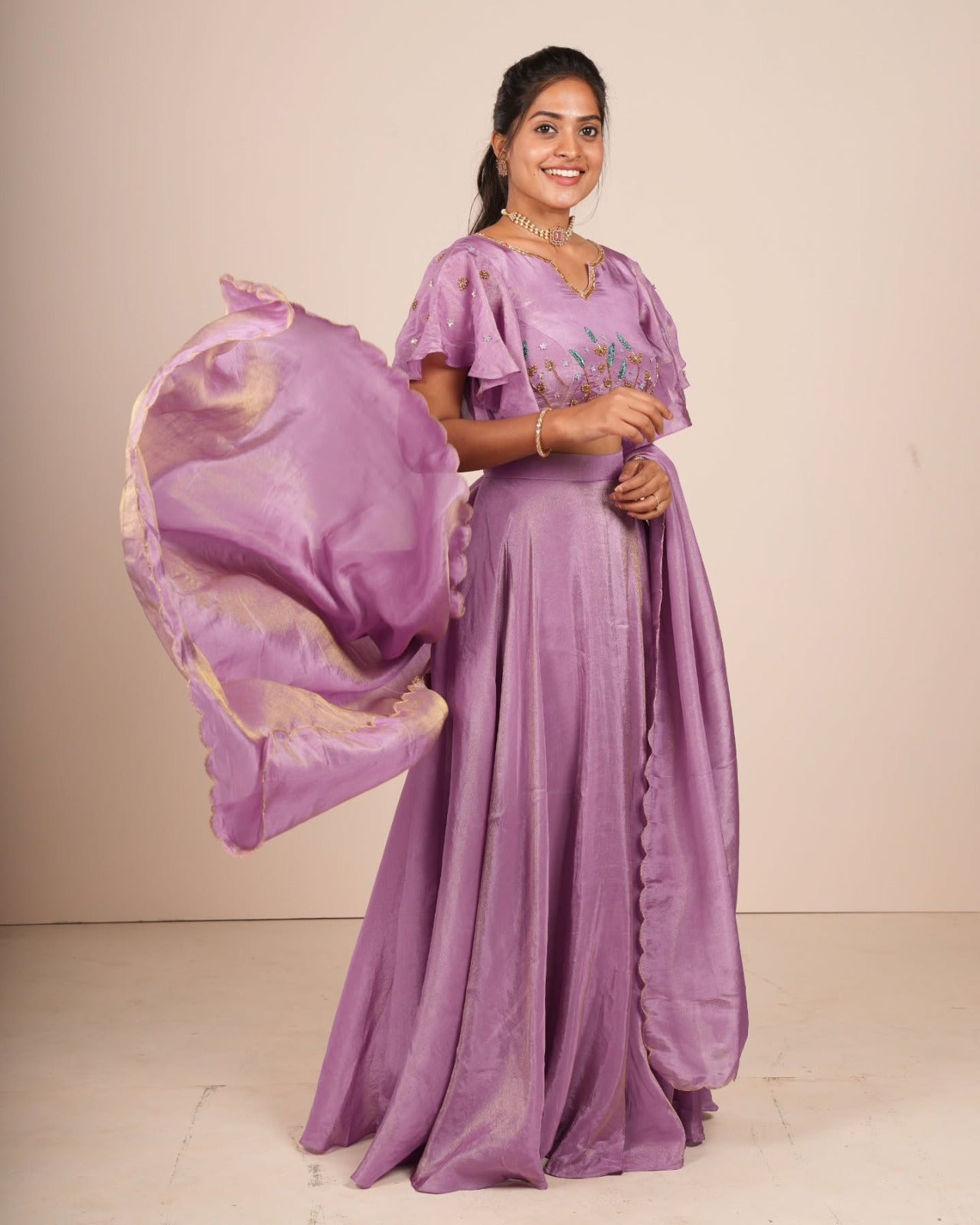 Lehenga Choli tendance en soie