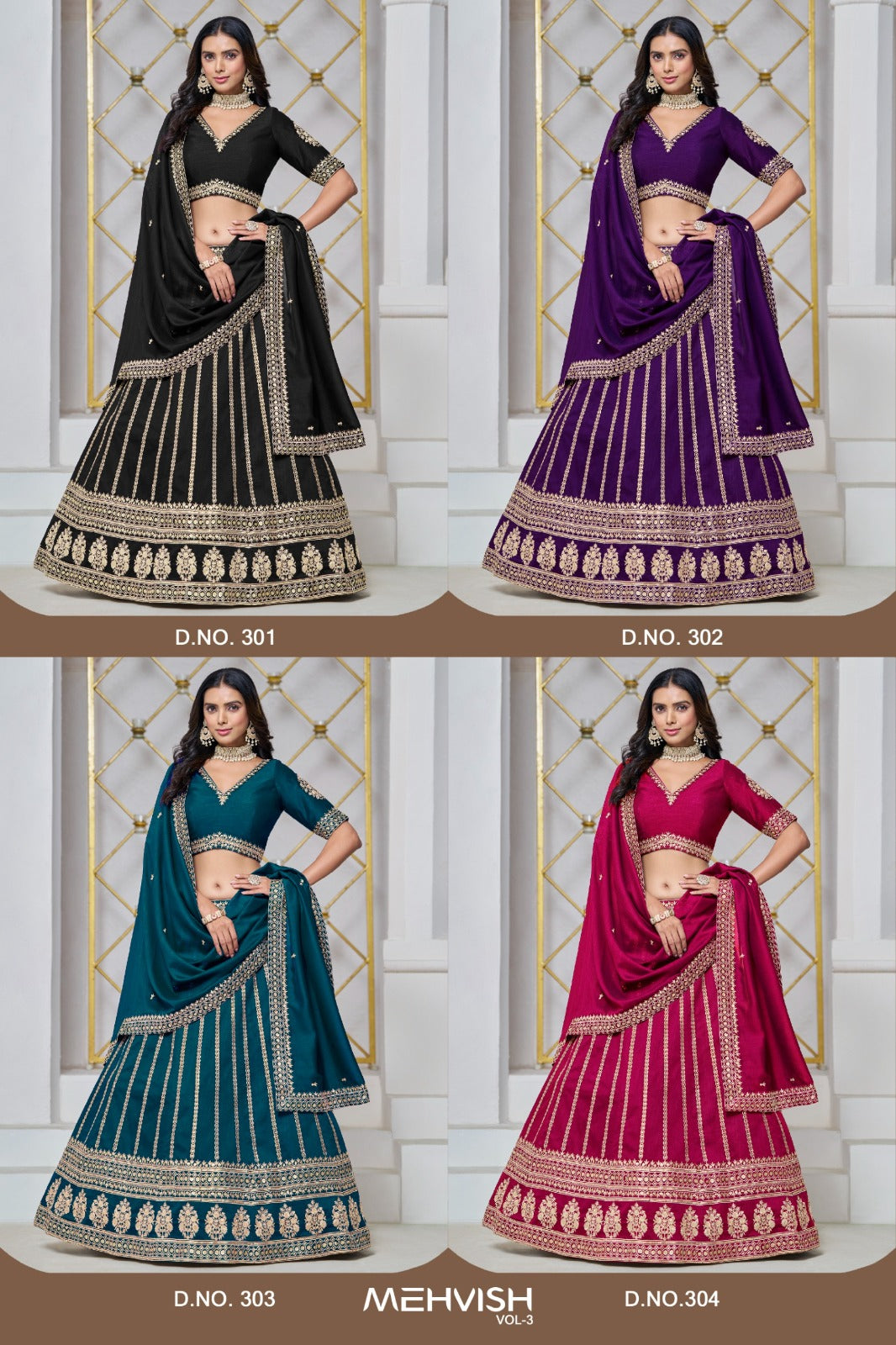 Lehenga en soie artisanale