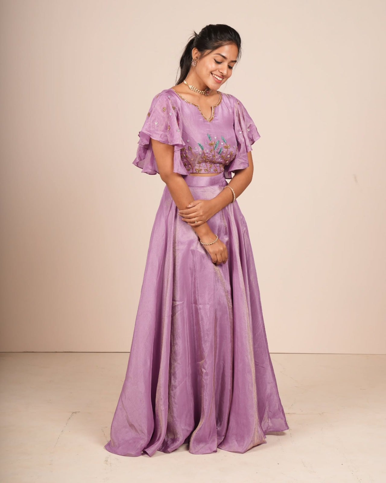 Lehenga Choli tendance en soie
