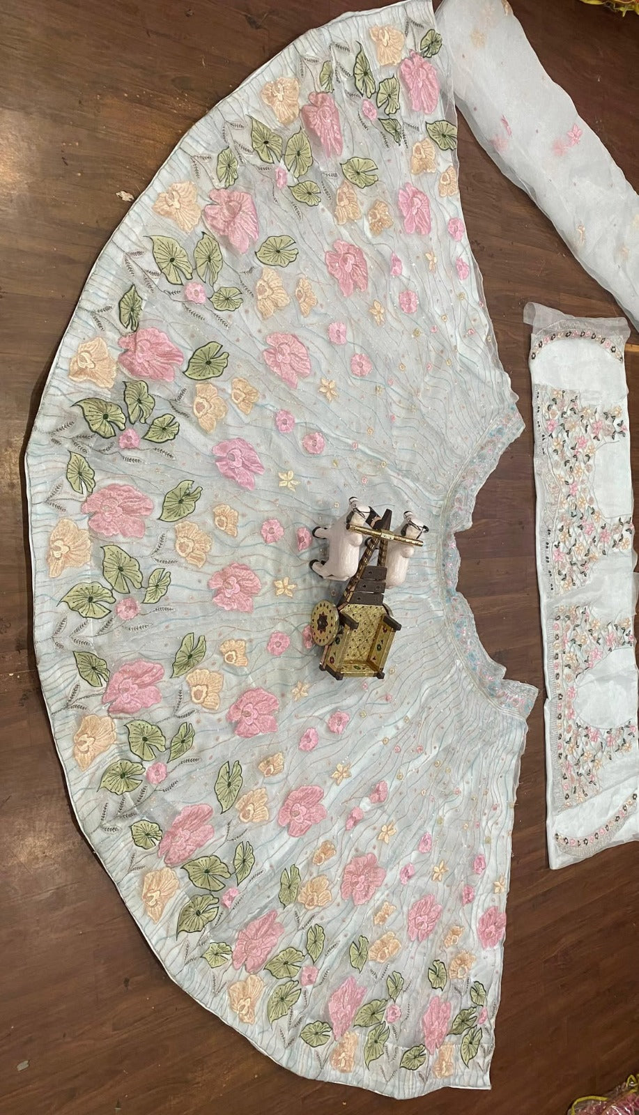 Silk Organza Lehenga