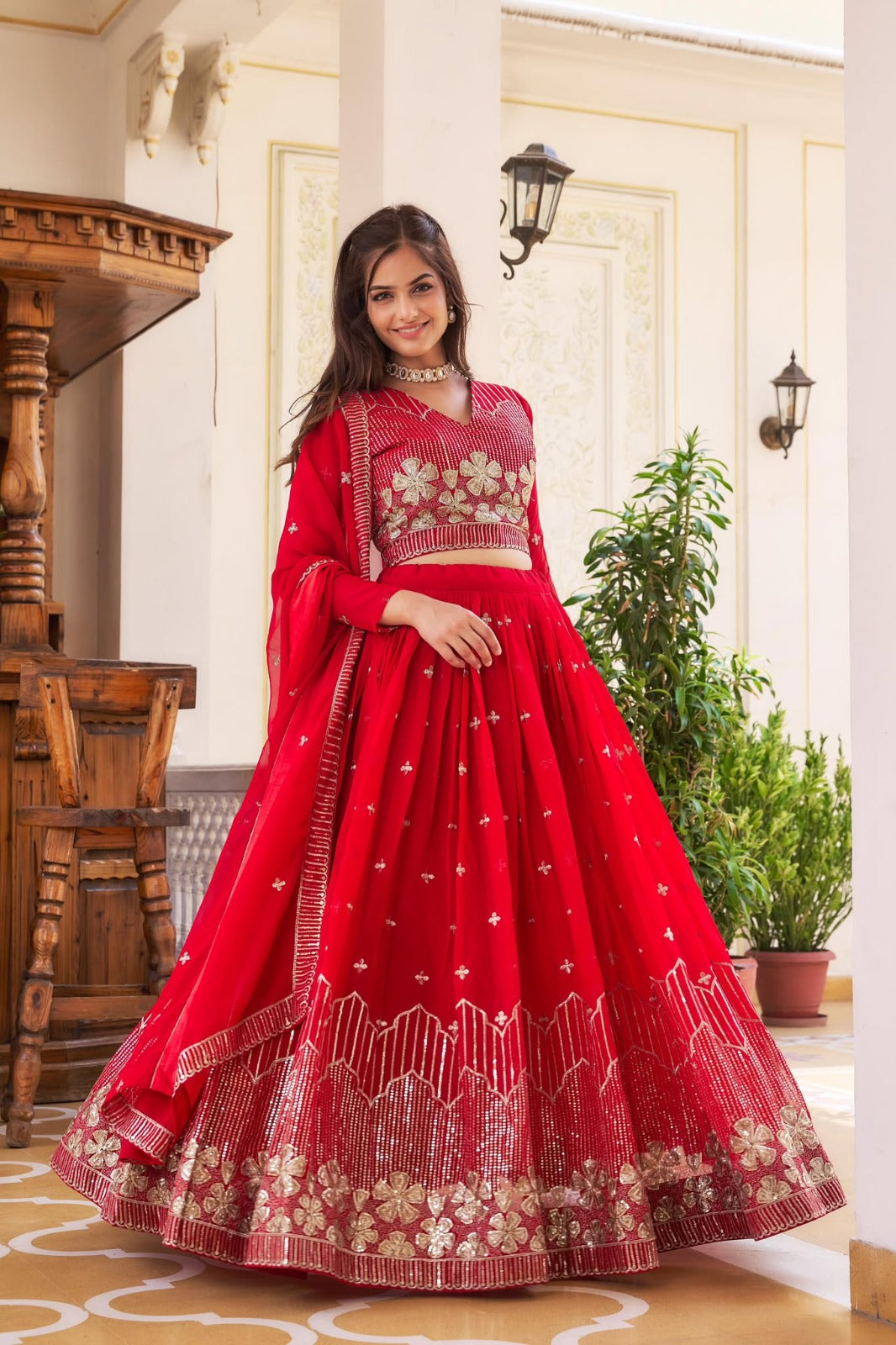 Nouveau Lehenga pour le festival