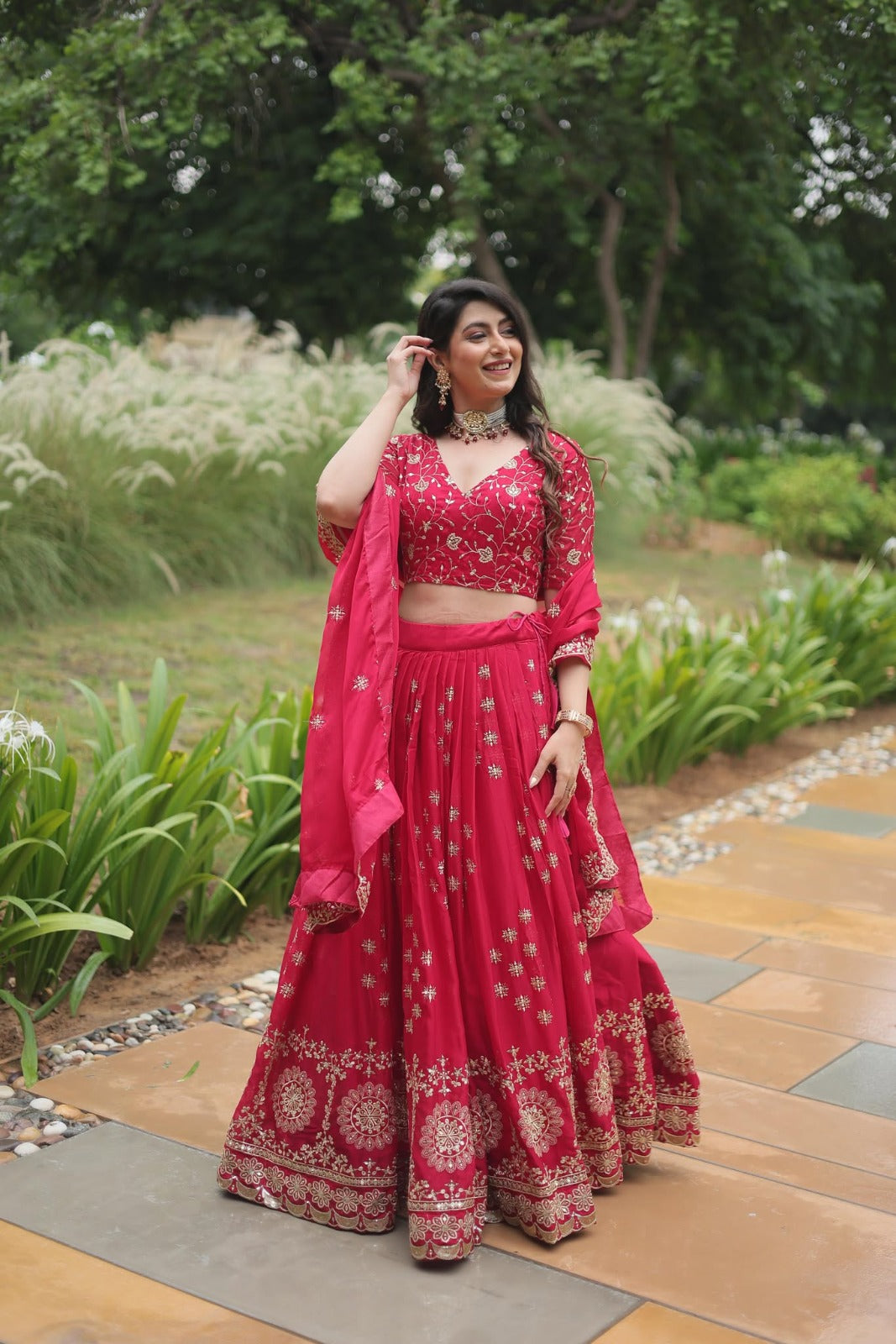 Silk Lehenga Rangoli