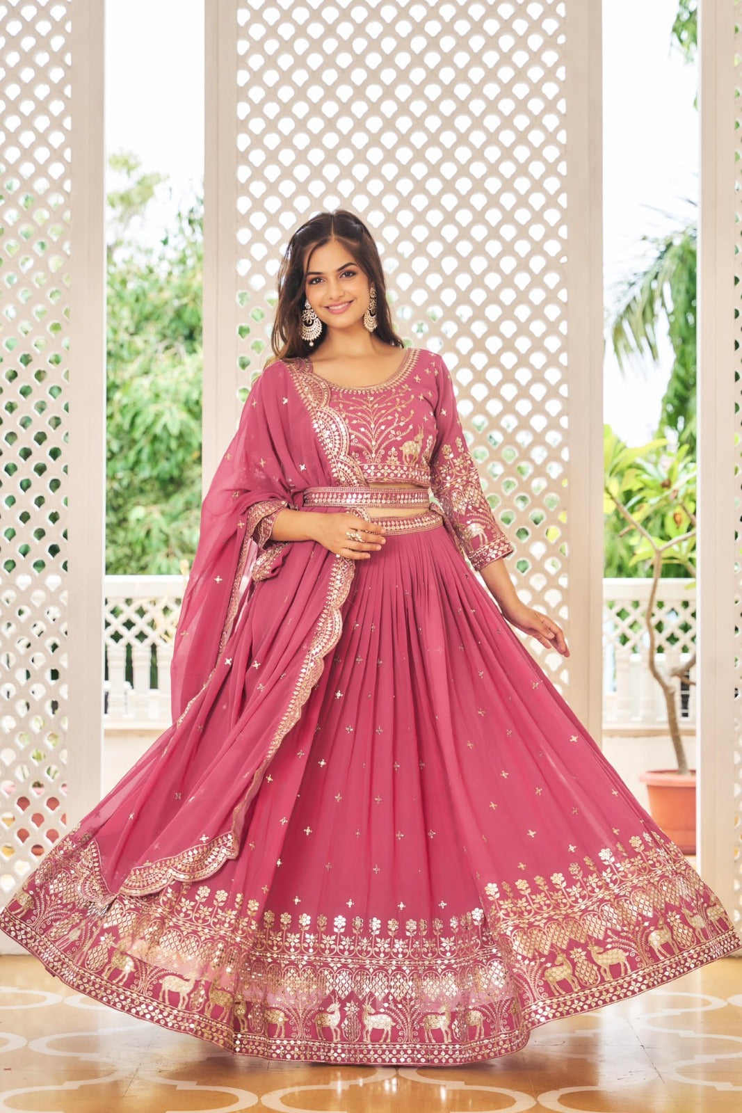 Lehenga modèle authentique