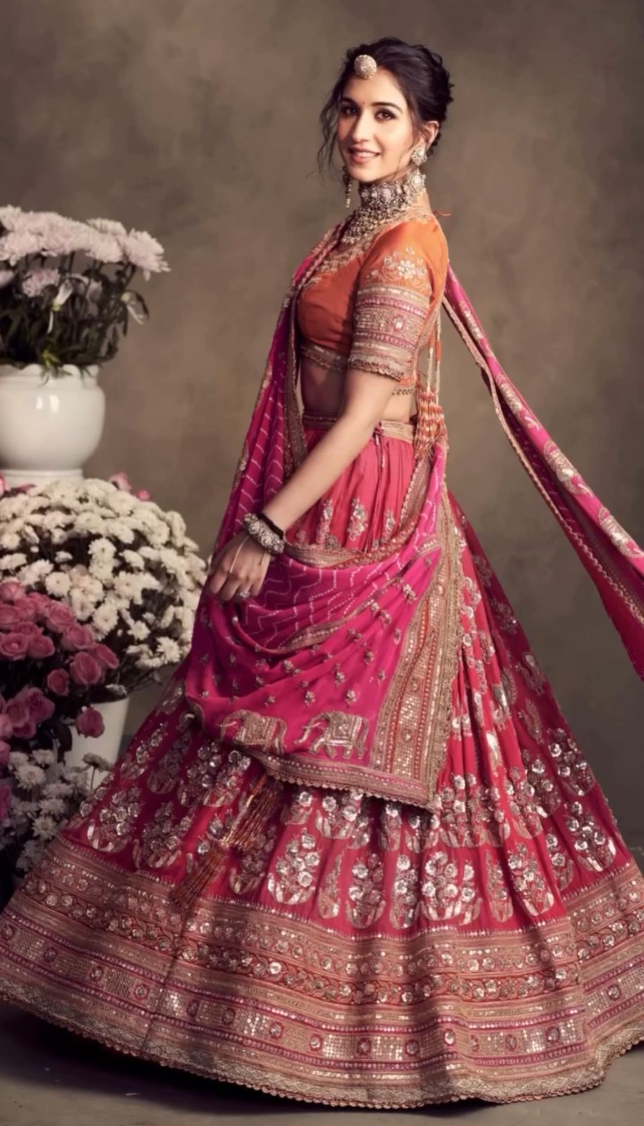 Lehenga in Fox Georgette