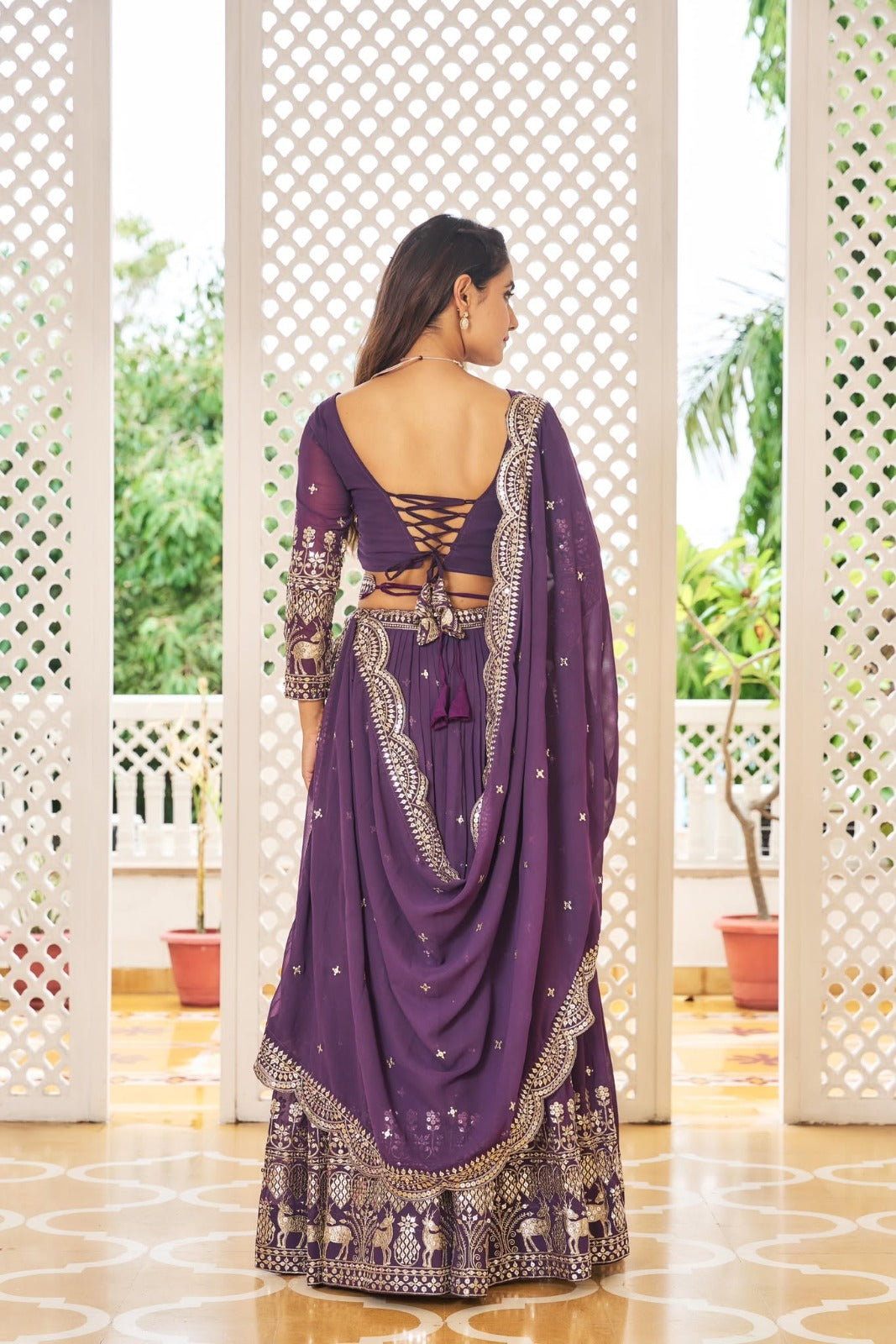 Lehenga modèle authentique