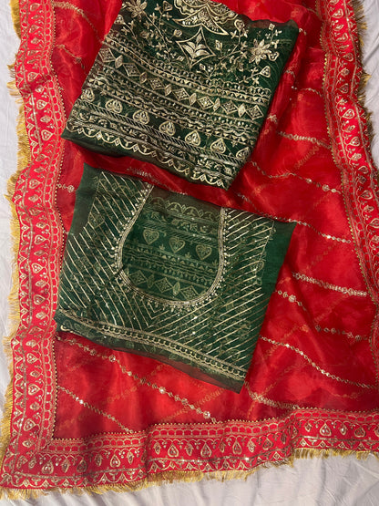 Sari en Organza pur et doux