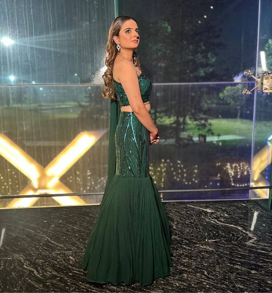 Georgette Lehenga