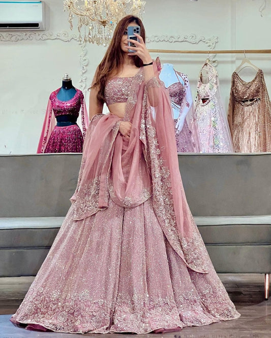Lehenga en Georgette haut de gamme