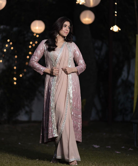 Sari Lehenga en Georgette