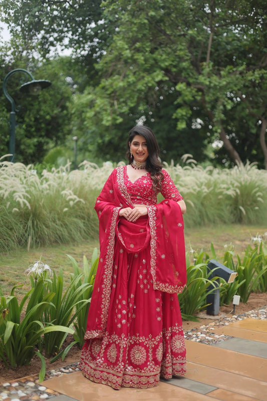 Silk Lehenga Rangoli