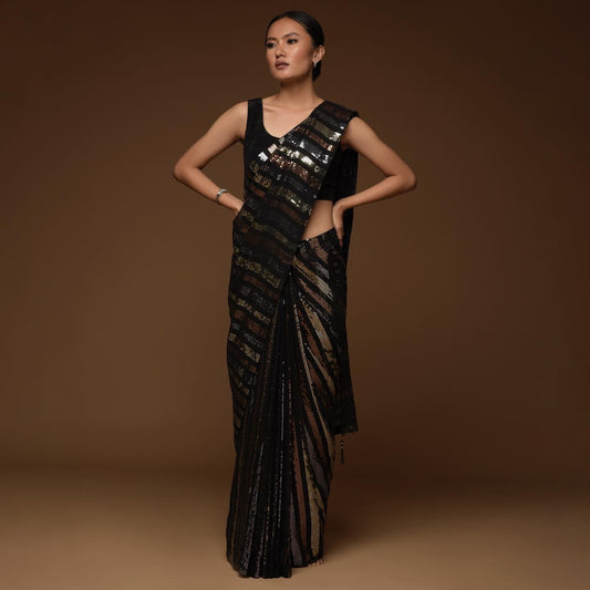 Sari à paillettes premium