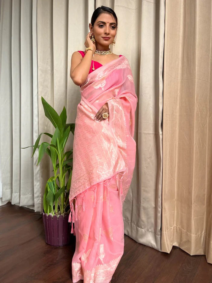Sari en lin doux