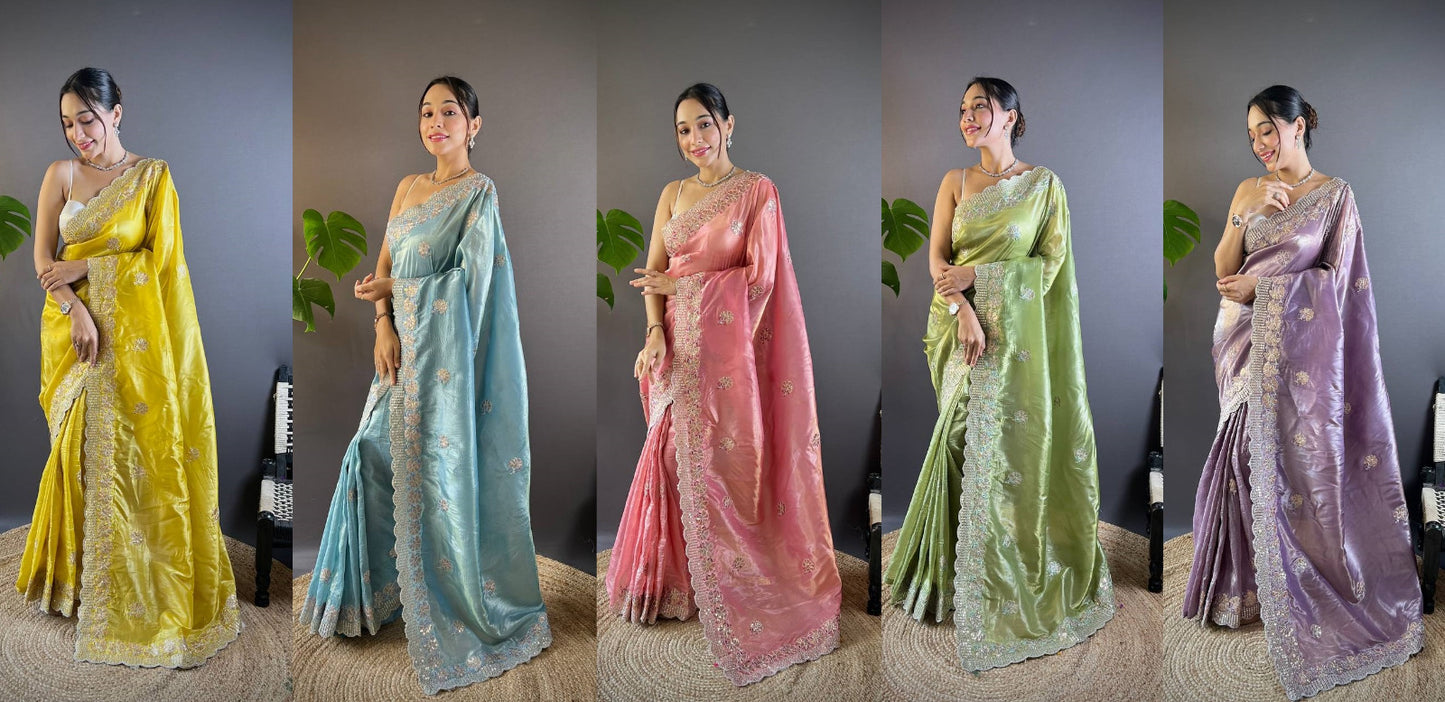 Sari en Gold Crunchy