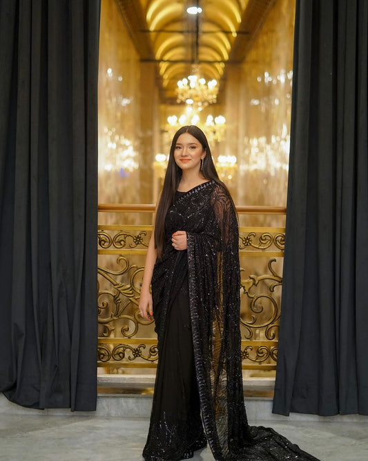 Sari Bollywood pailleté