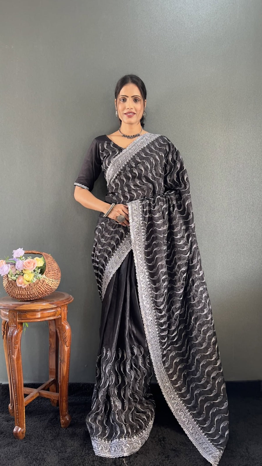 உயர் ரக பட்டு டிசைனர் புடவை