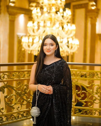 Sari Bollywood pailleté