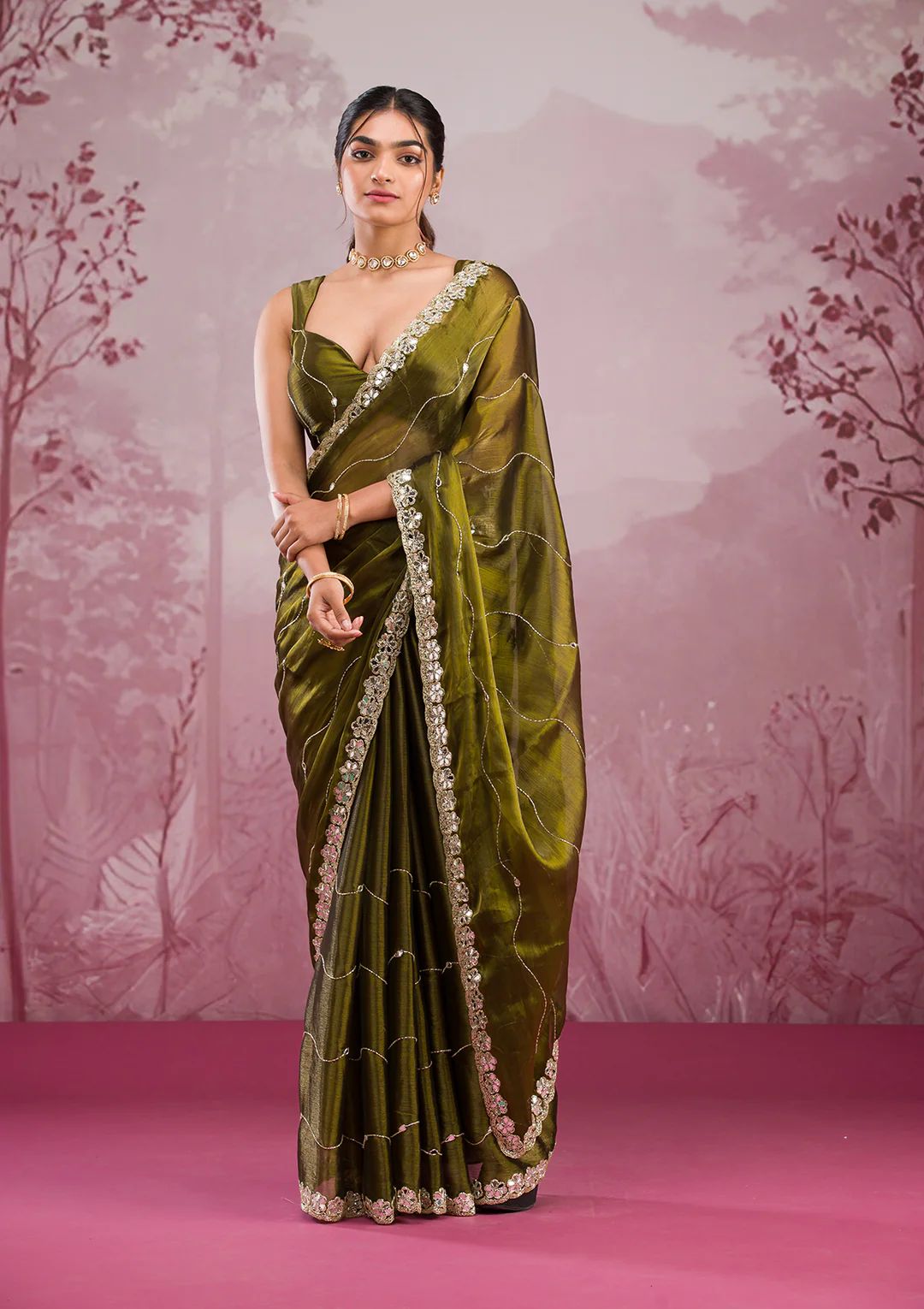 Jimmy Chu premium silk saree
