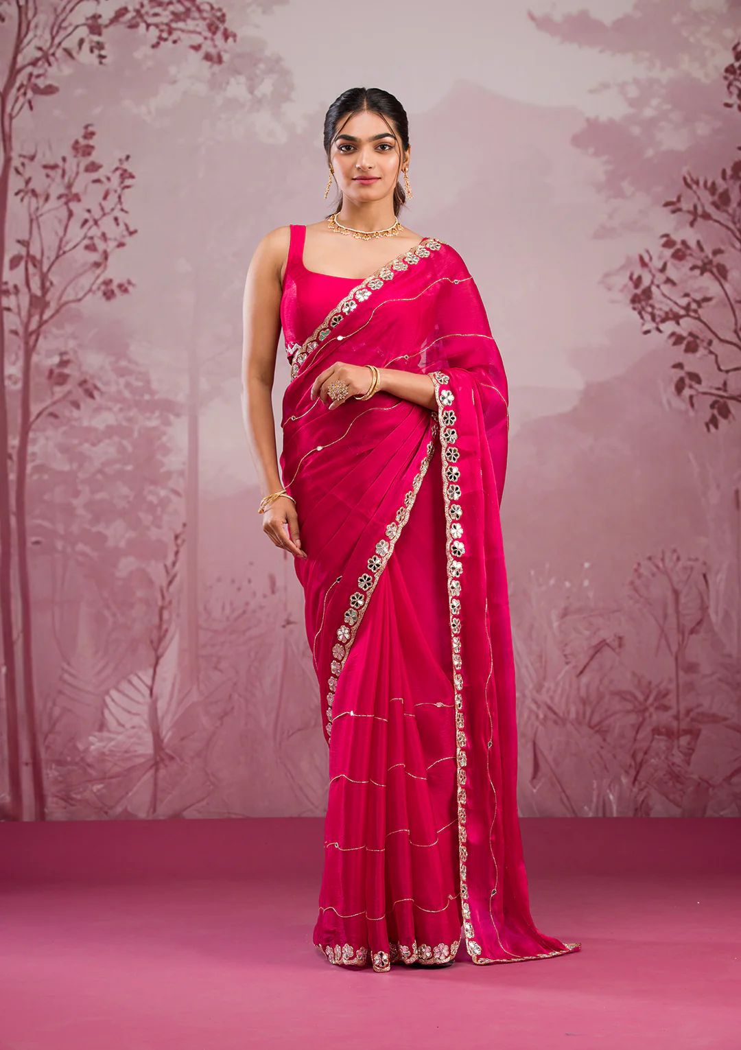 Jimmy Chu premium silk saree