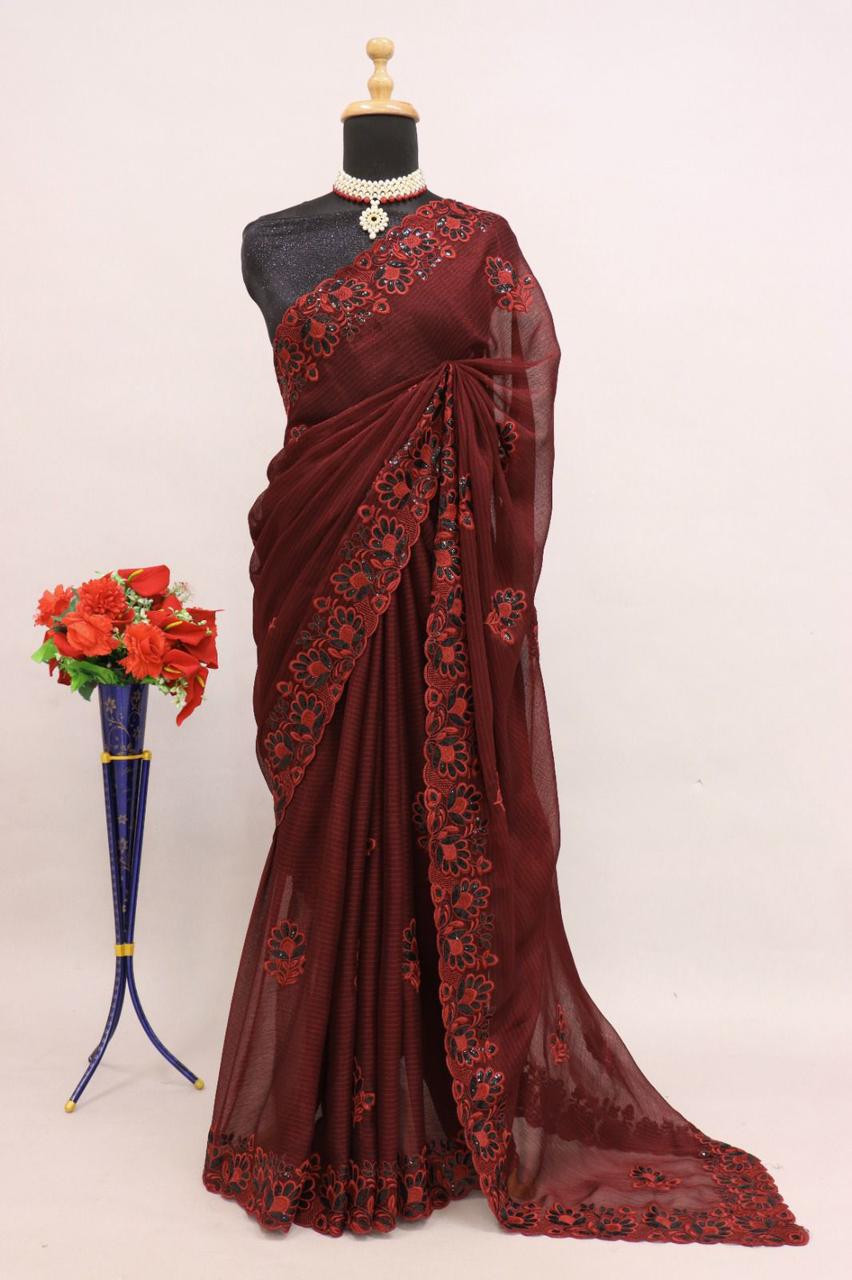 Sari en mousseline Noora