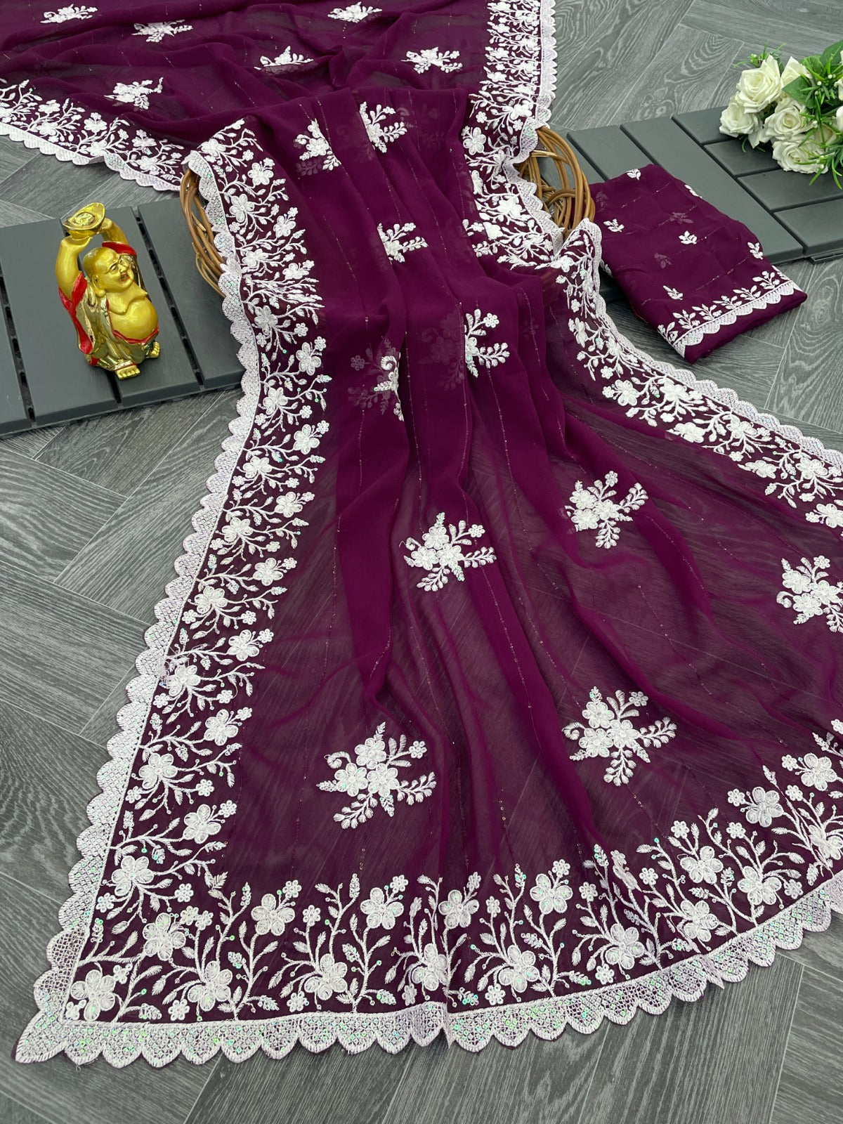 Sari à sequins