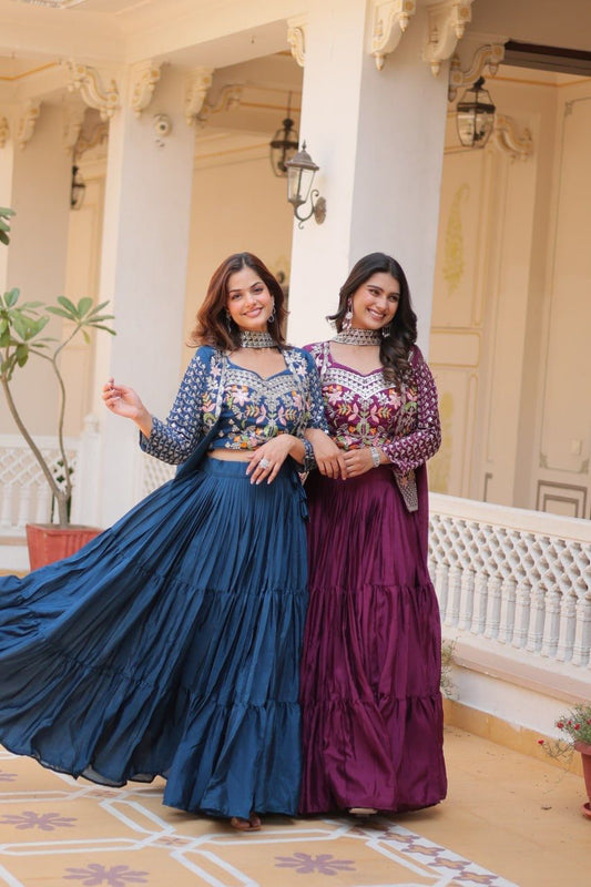 Lehenga Medeling authentique